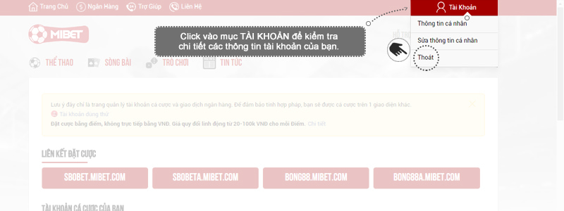 Một số lưu ý khi đăng nhập game Mibet